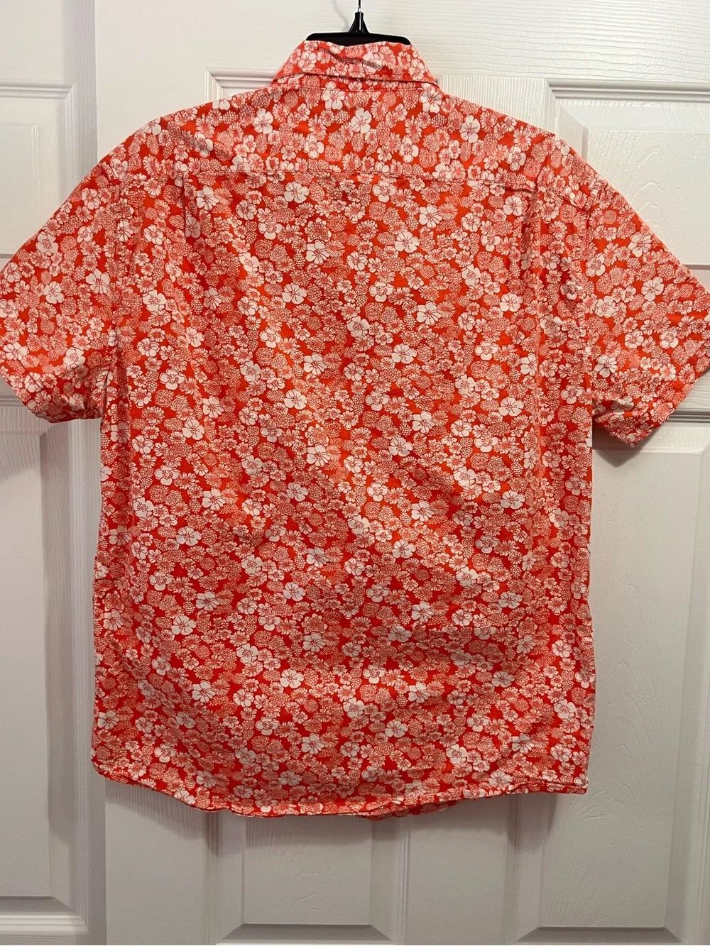 J. Crew Coral Floral Short-Sleeve Button-Down Shirt